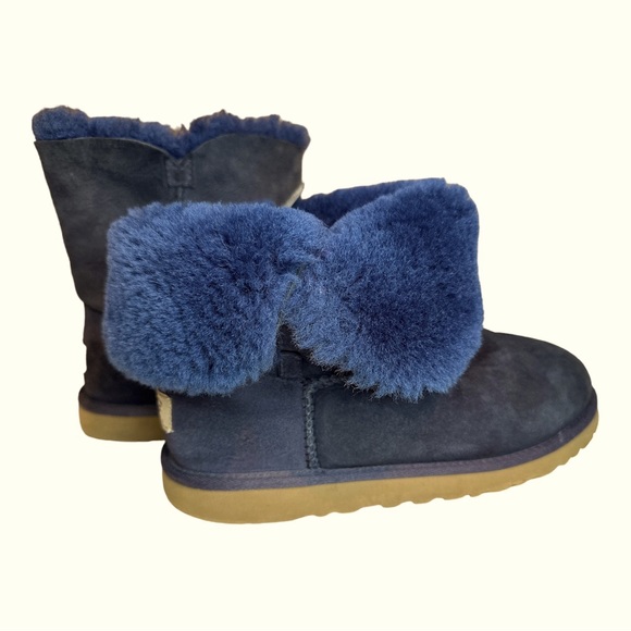 UGG WOMEN'S BAILEY BUTTON Navy Blue Boots Women’s Size 5 - Picture 7 of 7
